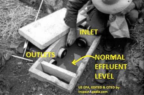 equal distribution box leaking|leaking septic box.